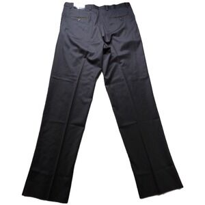 NWT Loro Piana Daniel Cremieux Men Dress Pant Suit Wool Pleated Black 38 Regular